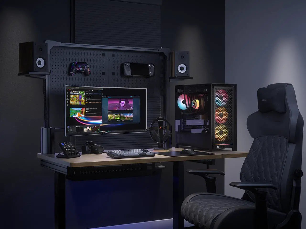 V-RAM.ai local AI workstation tower
RTX 5080 local AI workstation hardware
High-airflow Windows 11 AI workstation
NVMe storage local AI workstation
V-RAM.ai workstation internal components